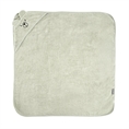 Hooded Towel with Embroidery 90x90 cm Green